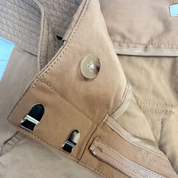 Veronica Beard Size 4 Mahary Khaki Paperbag High Rise Pants Tie Belt *Read - Picture 10 of 15